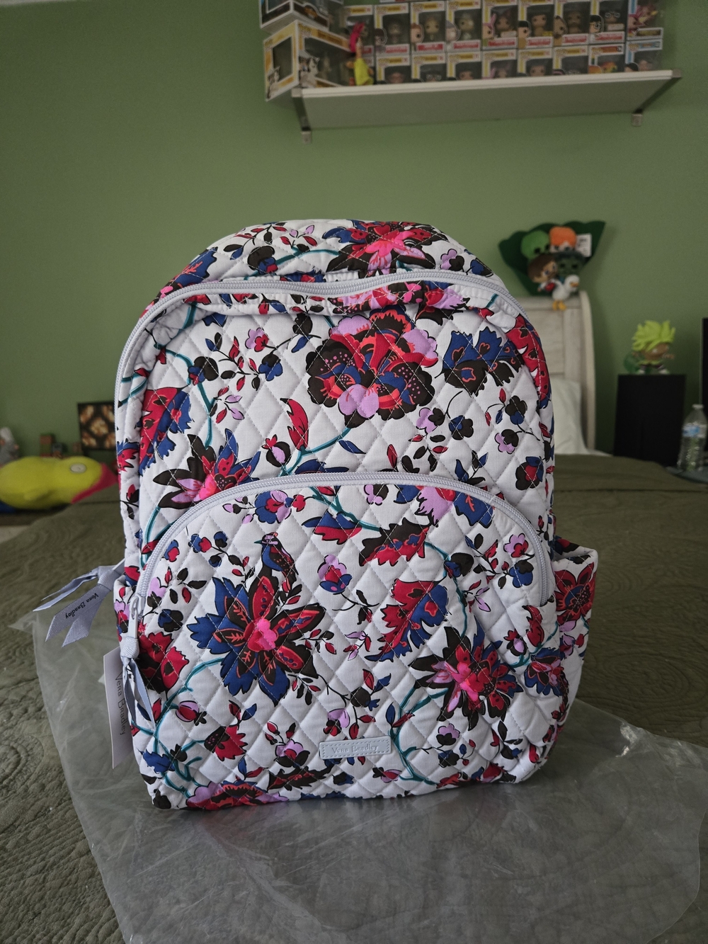 Vera Bradley Large Backpack Vineyard Floral NWT L ESSENTIAL TRAVEL LAPTOP